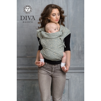 Май-слинг Diva Basico, Damasco с капюшоном