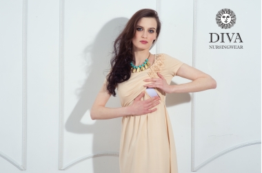 Платье для кормящих и беременных Diva Nursingwear Dalia, цвет Grano