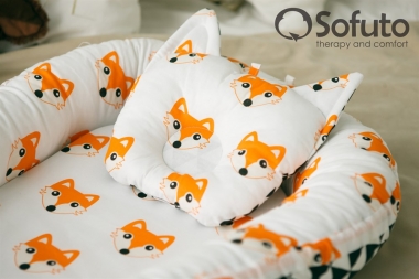 Гнездышко для новорожденных Babynest Little Fox