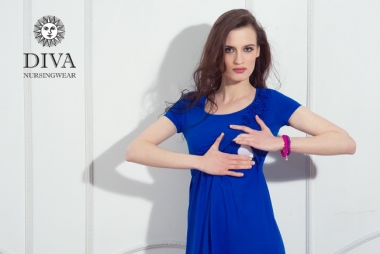 Платье для кормящих и беременных Diva Nursingwear Dalia, цвет Azzurro