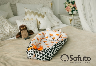 Гнездышко для новорожденных Babynest Little Fox