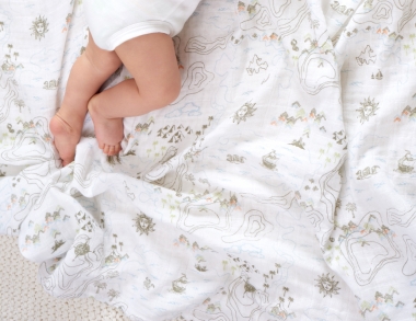 Муслиновые пеленки Aden&Anais для новорожденных большие, набор 2, Warrior Finn