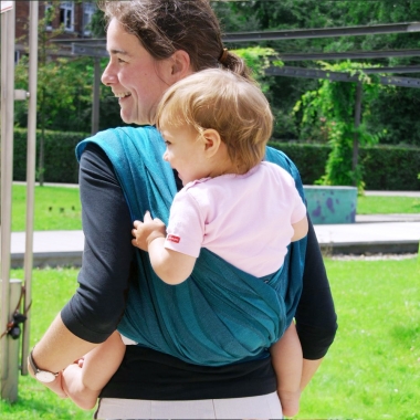 Слинг-шарф Didymos, Waves Aqua (волны аква)