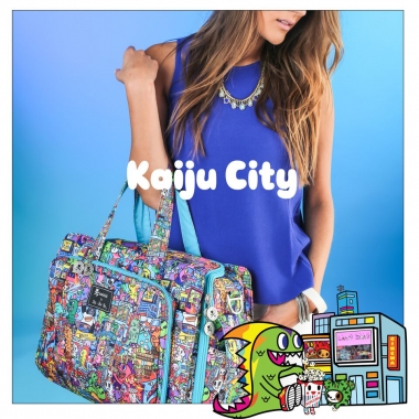 Дорожная сумка для мамы или сумка для двойни Ju-Ju-Be Be Prepared, Tokidoki Kaiju City