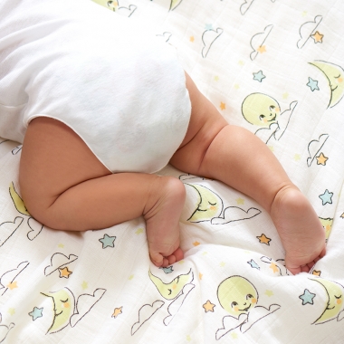 Муслиновая пеленка для новорожденных Aden&Anais органическая, большая, Sun+Moon