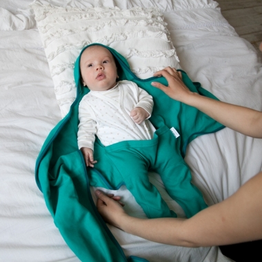 Пеленка-кокон для новорожденных (комбинезон-конверт), оазис