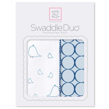 Набор пеленок SwaddleDesigns Swaddle Duo BL Big Chickies