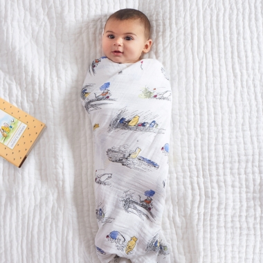 Муслиновые пеленки Aden&Anais для новорожденных большие, набор 4, Disney Winnie Pooh