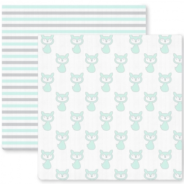 Набор пеленок SwaddleDesigns Marquisette 2-Pack Little Fox Simple Stripes