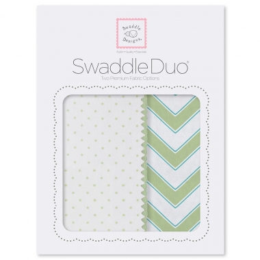 Набор пеленок SwaddleDesigns Swaddle Duo KW Classic Chevron