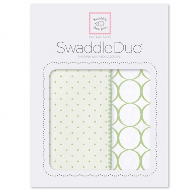 Набор пеленок SwaddleDesigns Swaddle Duo KW Dot/Mod Circle