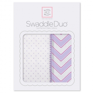 Набор пеленок SwaddleDesigns Swaddle Duo LV Classic Chevron