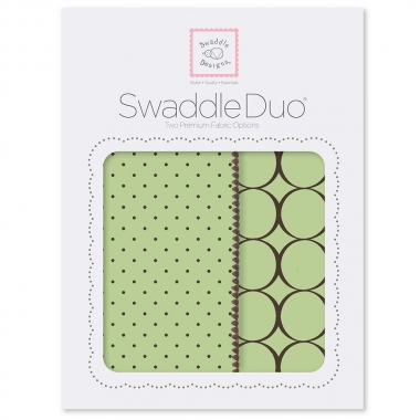 Набор пеленок SwaddleDesigns Swaddle Duo Lime Modern