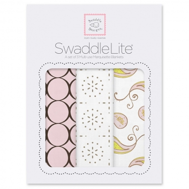 Набор пеленок SwaddleDesigns SwaddleLite Modern Pink