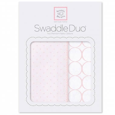 Набор пеленок SwaddleDesigns Swaddle Duo PP Dot/Mod Circle