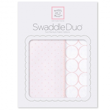 Набор пеленок SwaddleDesigns Swaddle Duo PP Dot/Mod Circle