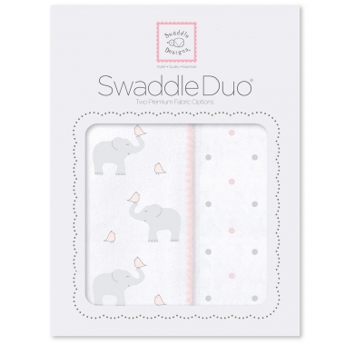 Набор пеленок SwaddleDesigns Swaddle Duo PP Elephant/Chickies