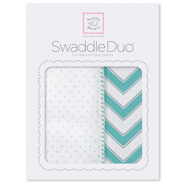 Набор пеленок SwaddleDesigns Swaddle Duo SC Classic Chevron