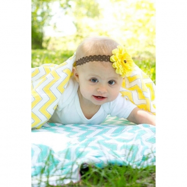 Набор пеленок SwaddleDesigns Swaddle Duo Yellow Chevrons