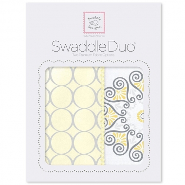 Набор пеленок SwaddleDesigns Swaddle Duo Yellow Mod Medallion