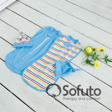 Комплект пеленок-коконов для новорожденных, Rainbow Stripe