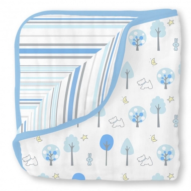 Муслиновое одеяло SwaddleDesigns, Blue Forest