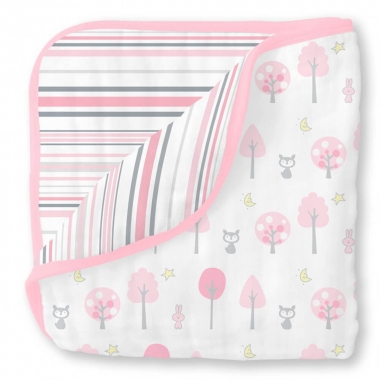 Одеяло из муслина SwaddleDesigns, цвет Pink Thicket