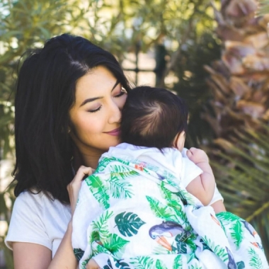 Пеленки муслиновые для новорожденных большие, Bébé au Lait Rio/Palms