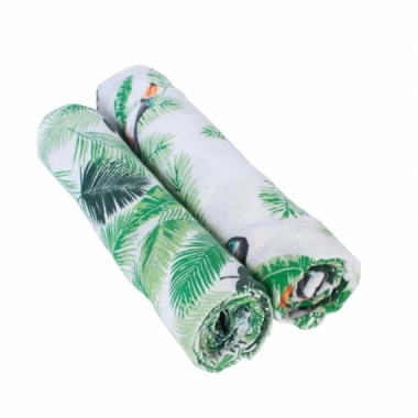 Пеленки муслиновые для новорожденных большие, Bébé au Lait Rio/Palms