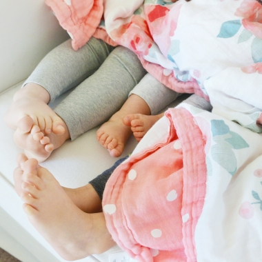 Одеяло Super Bamboo Muslin Bebe au Lait, Rosy and Dewdrops