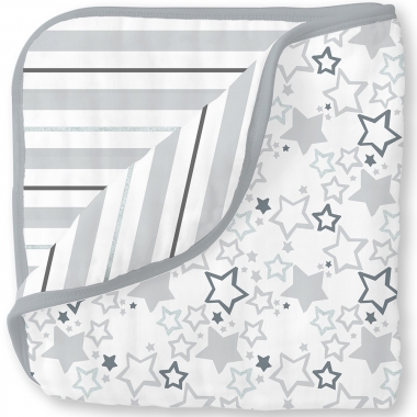 Муслиновое одеяло SwaddleDesigns, цвет Starshine Shimmer Sterling