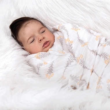 Пеленки для новорожденных из муслина Bébé au Lait, большие, Wildflower and Halo