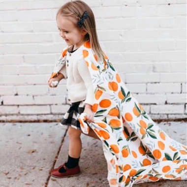 Муслиновая пеленка с бамбуком Diva большая, Orange