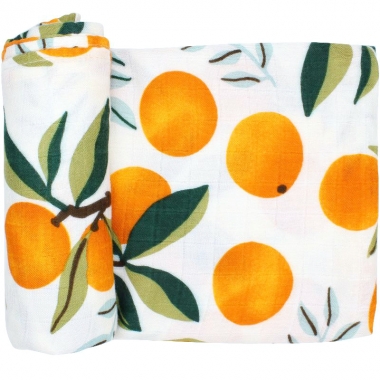 Муслиновая пеленка с бамбуком Diva большая, Orange