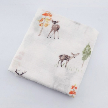 Муслиновая пеленка для новорожденных с бамбуком Diva большая, Deer