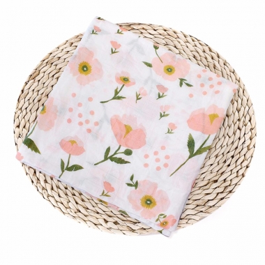 Муслиновая пеленка для новорожденных Diva большая, Flower Cotton