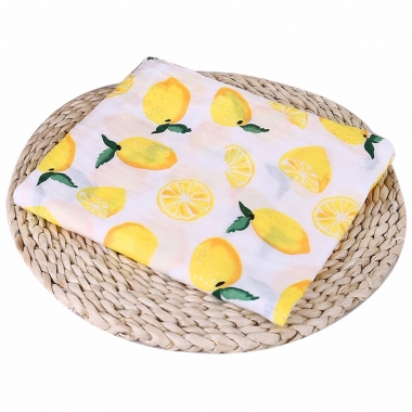 Муслиновая пеленка для новорожденных с бамбуком Diva большая, Lemon Cotton