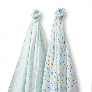 Набор пеленок SwaddleDesigns Swaddle Duo, SC Cute & Wild