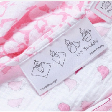 Пеленка детская тонкая Swaddle Designs Маркизет, Simple Stripes Pstl Pink
