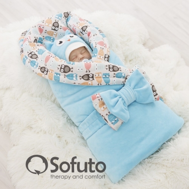 Комплект на выписку для новорожденного зимний Owl laguna (7 предметов)