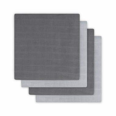 Муслиновые пеленки для новорожденного Jollein средние, Grey