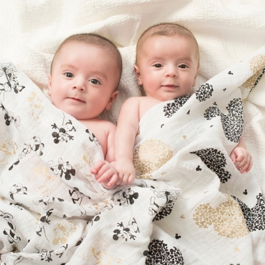Муслиновые пеленки для новорожденных большие Aden&Anais, Mickey's 90th