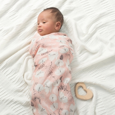 Бамбуковые пеленки для новорожденных Aden Anais большие, набор 3, Pretty Petals