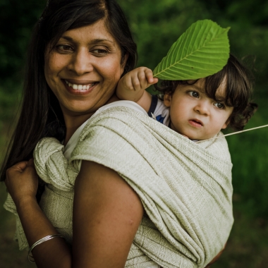 Слинг-шарф Didymos Indio (Prima) Jade с шелком и льном