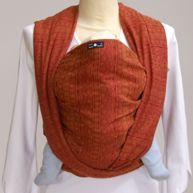 Слинг-шарф Didymos, Indio Rubin-Mandarine (рубин-мандарин)
