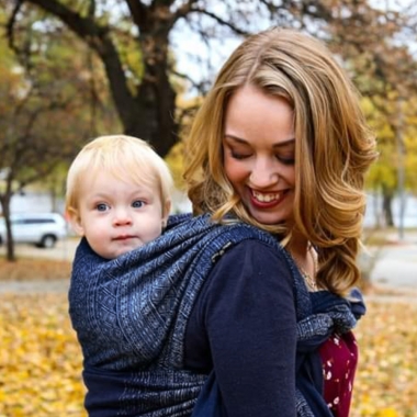 Слинг-шарф Didymos Indio (Prima) Saphir с шерстью