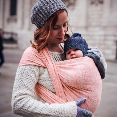 Слинг-шарф Didymos Indio (Prima) Sorbet с шелком и шерстью