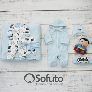 Комплект на выписку для новорожденных зимний Baby Batman (7 предметов)