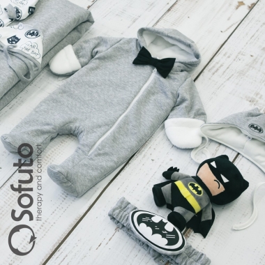 Комплект на выписку холодная зима, Baby Batman (7 предметов)