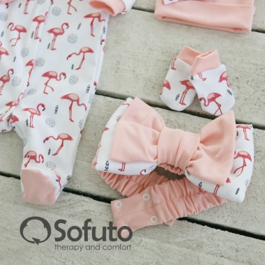 Комплект на выписку из роддома летний Flamingo (5 предметов)